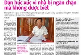 Quận Bình Tân trả lời dân vụ nhà bị ngăn chặn