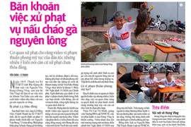 Cần xem lại việc xử phạt vụ nấu cháo gà nguyên lông