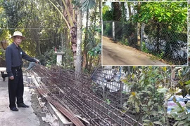 Tự ý rào đất công không cho người khác xây cầu