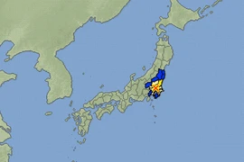 Động đất làm rung chuyển thủ đô Tokyo, Nhật Bản