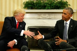 Video: Tổng thống Obama trao đổi lạc quan với ông Trump
