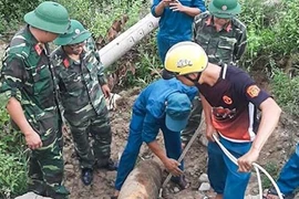 Phát hiện quả bom 230 kg trong khu vực trại giam