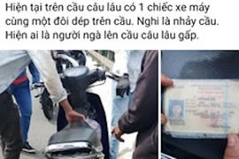 Thanh niên để xe, ví trên cầu, nhảy sông rồi... về nhà