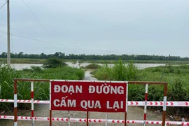 Nước sông Trà Khúc dâng cao cô lập gần 350 hộ ở Đảo Ngọc