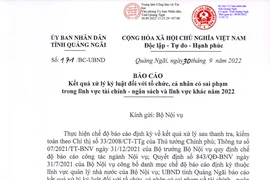Quảng Ngãi kỷ luật 87 công chức, viên chức vi phạm