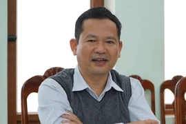 Chủ tịch huyện Phước Sơn Lê Quang Trung nói về vụ 'gỗ chưa rõ nguồn gốc' trên đất Trưởng phòng Nội vụ huyện. Ảnh: TN