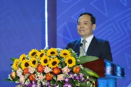 Phó Thủ tướng Chính phủ Trần Lưu Quang phát biểu tại buổi lễ. Ảnh: THANH NHẬT