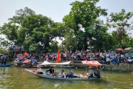 Bất ngờ kết quả giải đua thuyền Tam Kỳ mùa hoa sưa. Ảnh: TN