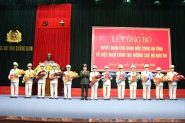 22 cán bộ lãnh đạo Công an tỉnh Quảng Nam nghỉ hưu sớm