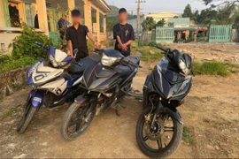 2 thiếu niên trộm 3 xe máy ở TP Đà Nẵng bị bắt ở Quảng Nam