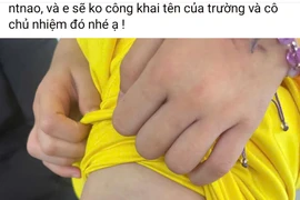 Xác minh thông tin phụ huynh đăng Facebook 'tố' giáo viên đánh học sinh bằng dây điện