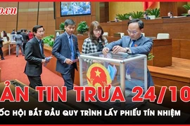 Bản tin trưa 24-10: Quốc hội bắt đầu quy trình lấy phiếu tín nhiệm từ chiều nay