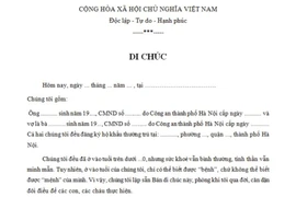 Điều kiện để di chúc miệng có hiệu lực 