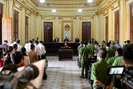 Một phiên tòa xét xử tại TAND TP.HCM khi dịch COVID-19 chưa ảnh hưởng đến công tác xét xử. Ảnh: HOÀNG GIANG