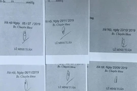 Làm rõ thông tin ‘nhân bản’ phiếu siêu âm tim phi công