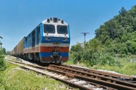 Băng qua đường sắt không quan sát, hai người bị tàu hỏa tông