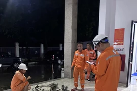 Điện lực miền Bắc khẩn trương khắc phục sự cố điện do bão số 5 ở Nghệ An, Hà Tĩnh 