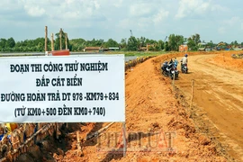 Sắp có quy trình lấy và thi công cát biển làm nền đường xe chạy