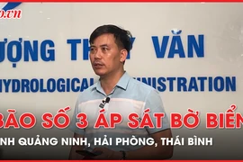 Bão số 3 áp sát bờ biển Quảng Ninh, Hải Phòng, Thái Bình