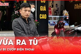 Video: Thanh niên vừa ra tù dùng bình xịt hơi cay tấn công rồi cướp điện thoại