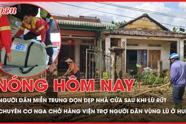 Lũ rút dần, người dân miền Trung tập trung dọn dẹp nhà cửa; Chuyên cơ Nga mang theo 29 tấn hàng viện trợ người dân vùng lũ ở Huế