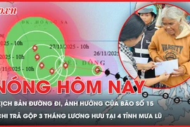 2 kịch bản đường đi và ảnh hưởng của bão số 15; Chi trả gộp 3 tháng lương hưu với 4 tỉnh bị mưa lũ