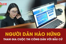 Người dân hào hứng tham gia Cuộc thi Công dân với bầu cử