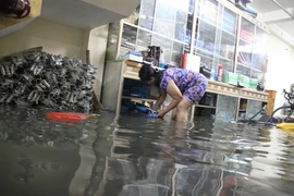 Sự cố cống ngăn nước khiến 2 phường quận 12 ngập nặng