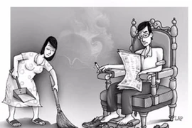 ‘Em nghĩ sao anh như vầy mà đi rửa chén?’