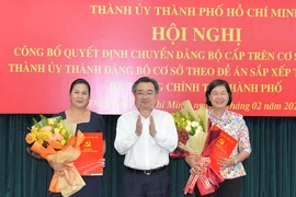 Thành ủy TP.HCM chuyển 18 đảng bộ cấp trên cơ sở thành đảng bộ cơ sở 