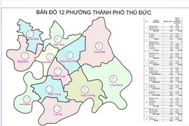 Chi tiết trụ sở 12 phường tại TP Thủ Đức từ ngày 1-7