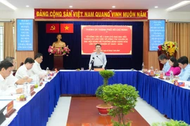 Ông Nguyễn Thanh Nghị làm việc với phường Bình Hưng Hòa về chuẩn bị đại hội Đảng
