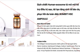 Phát hiện nhiều cơ sở quảng cáo sản phẩm tế bào gốc trái phép