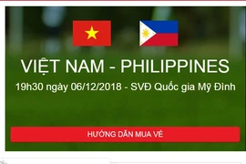 VFF vẫn tiếp tục bán vé online trận bán kết AFF Cup 2018