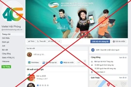 Một trang giả mạo Viettel trên Facebook