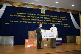Việt Nam ủng hộ Myanmar 50.000 USD để phòng, chống dịch