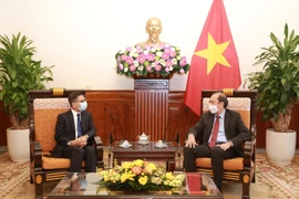  Đại sứ Ấn Độ tại Việt Nam tại buổi tiếp. Ảnh: BNG