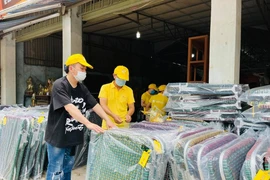 Ca sĩ Tùng Dương mua vật liệu thiết yếu gửi TP.HCM chống dịch