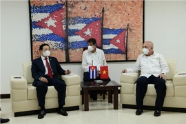 Trưởng Ban nội chính Trung ương Phan Đình Trạc gặp làm việc với phía Cuba