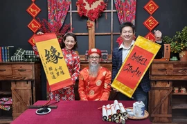 Lần đầu xin chữ và cho chữ trực tuyến trên nền tảng zoom