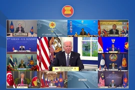 Tổng thống Mỹ Joe Biden dự Thượng đỉnh trực tuyến Mỹ-ASEAN ngày 26-10 vừa qua. Ảnh: ASEAN. 