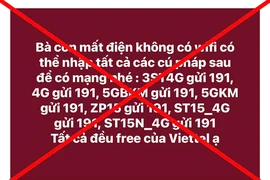 Bác thông tin 'bà con mất điện không có wifi nhập cú pháp là có mạng'