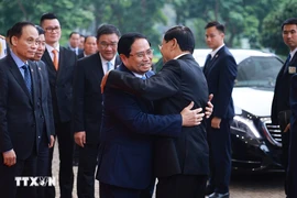Thủ tướng Phạm Minh Chính hội kiến Tổng Bí thư, Chủ tịch nước Lào Thongloun Sisoulith