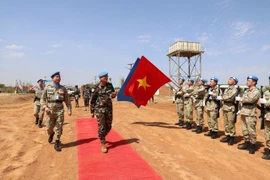 Tân Tư lệnh UNISFA thăm và khen ngợi Đội Công binh Việt Nam
