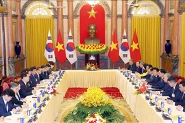Tổng Bí thư, Chủ tịch nước Tô Lâm hội đàm với Tổng thống Hàn Quốc