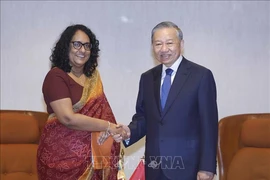 Tổng Bí thư, Chủ tịch nước Tô Lâm hội kiến Thủ tướng Sri Lanka Harini Amarasuriya