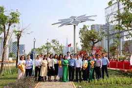 Cây solar hoa hướng dương được bàn giao