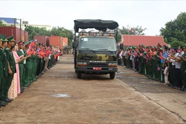 Trang trọng lễ đón 172 hài cốt liệt sĩ từ Campuchia về nước