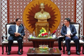 Trưởng Ban Tuyên giáo Trung ương tiếp xã giao Đoàn đại biểu Hội Cựu chiến binh Campuchia