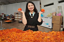 Mùa hồng chín ở Đà Lạt cũng là một mùa hoa